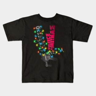 The Silence Of Christmas (black.) Kids T-Shirt